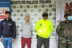 Autoridades capturaron en Ambalema a un abuelo involucrado en la violación de un menor en Ibagué