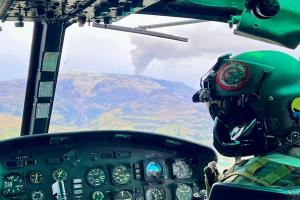 Las tripulaciones de la Fuerza Aérea continúan custodiando el Nevado del Ruiz