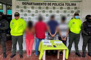 Capturados con munición de diferentes calibres, proveedores para fusil y estupefacientes en Ambalema