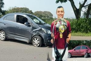 Denuncian integrante del Deportes Tolima por generar accidente y no responder por los heridos ni los daños 