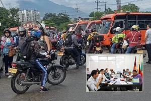 Marchas del gremio transportador en Ibagué