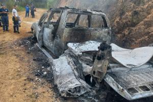 Investigan conflagración de camioneta de candidato a la alcaldía de Rovira