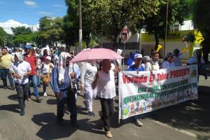 Movilización campesina en Neiva.