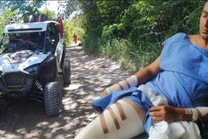 Arrollaron motociclista en cuestionada competencia de Rally a su paso por el Guamo