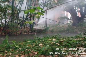 Incendio forestal en La Samaria