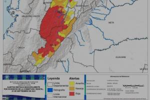 Alerta Roja en el Huila, Por incendios forestales.