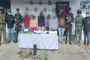 Capturaron en flagrancia seis delincuentes por el delito de extorsión bajo el modus operandi de ‘Suplantación Subversiva’ en Cundinamarca