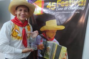 John Jairo Rivas, se coronó como el mejor en Festival Cuna de Acordeones. 