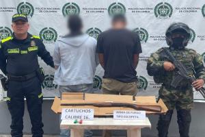 Capturaron sujetos con escopeta por tener azotada la comunidad en Rovira