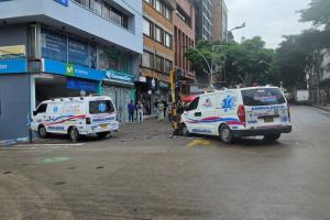 Cuatro heridos tras colisión de ambulancias en la carrera 4ª con calle 10 en Ibagué