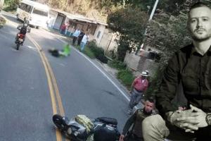 Michael Andrés perdió la vida cuando se movilizaba en su moto sobre la vía a Cajamarca