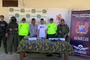 Capturados dos sujetos dedicados a la comercialización de estupefacientes en Planadas