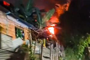 Controlaron incendio en una casa del barrio Eduardo Santos en Ibagué