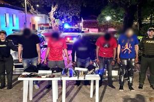 Capturaron cinco delincuentes en una finca en Valle de San juan 