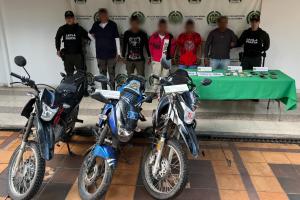 Cinco presuntos disidentes fueron capturados por extorsión en el Huila.