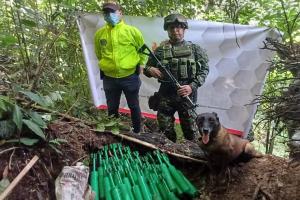 Atención: 30 granadas de 60 milímetros fueron ubicadas por tropas del Ejército en el sur del Tolima
