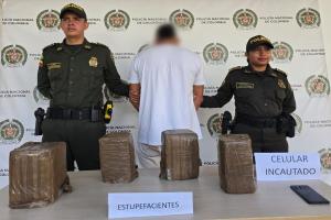 Sorprendieron sujeto con 10 kilogramos de marihuana en Chaparral