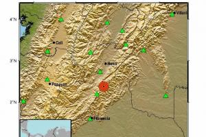 Sismo de 4.5 en Algeciras, Huila