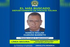 Autoridades le ‘pisan los talones’ a William Guzmán, uno de los más buscados del cartel del Tolima