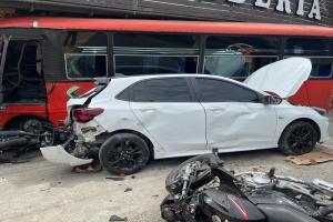 ¡Investigación! Nueve lesionados dejó accidente múltiple en Picaleña