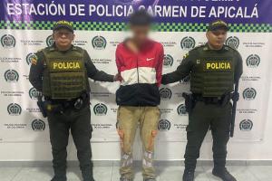 Capturaron a ‘Jorge’ en Carmen de Apicalá, un homicida que se escondía de las autoridades de Facatativá 