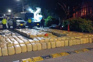 Incautan 1.800 kilos de marihuana en el Huila. 