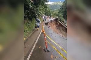 Pérdida de banca en la Transversal del Sisga 