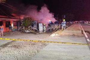 Carro cisterna de gas fue a parar contra una vivienda en Armero – Guayabal