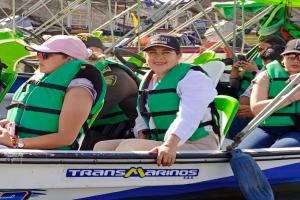 Visita del Ministerio de Deporte en Prado