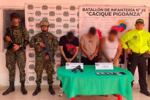 Capturan tres personas presuntamente responsables de secuestro en El Pital, Huila.