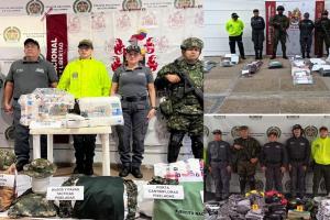 Capturaron a tres personas por comercialización ilegal de uniformes e insignias de uso privativo de las FFMM