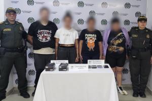 Cayó ‘tremenda bandola’ de cuatro delincuentes que robaron local en centro comercial de Ibagué