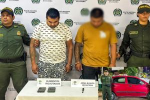 Capturaron sujetos que atracaron a una familia en inmediaciones de la glorieta del aeropuerto
