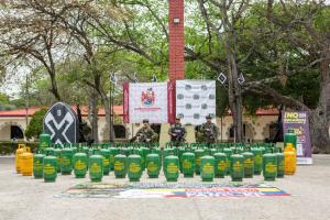 Ejército incautó  61 cilindros de gas que había sido hurtados en área rural de Tello, Huila 