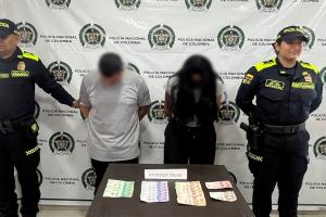 Capturaron pareja de bogotanos que llegaron a Mariquita a meter billetes falsos a Mariquita