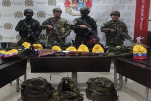 Combates en el sur del Tolima dejan un sometido a la justicia y material de guerra incautado