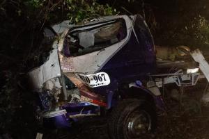 Un lesionado dejó accidente de Turbo cargada de café en la vía a Venadillo