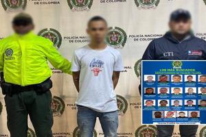Cayó en Medellín alias ‘Reinoso’, del cartel de los más buscados en el Tolima