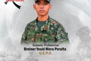 Un soldado muerto y otro herido en combates entre el ejército y disidencias en el Huila.