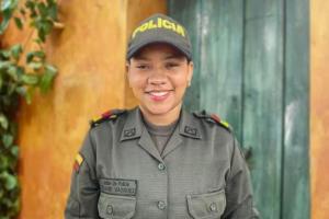 Yulianis Vásquez Galán, auxiliar de Policía