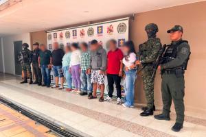 Capturados ocho integrantes de la comisión Darío Gutiérrez de las disidencias en el Huila.