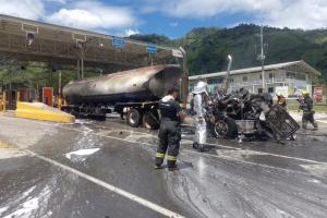 Incendio controlado peaje Coello Cocora