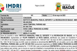 Contrato del IMDRI 