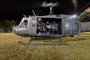 En helicóptero fue evacuado de Paicol  Julio Cesar Triana 