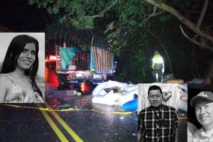 Accidente en Huila deja cinco muertos.