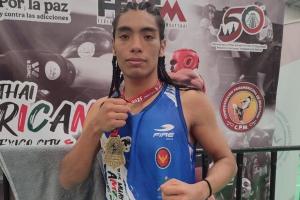 Alan Ocoró, campeón Panamericano de Muay Thai en México