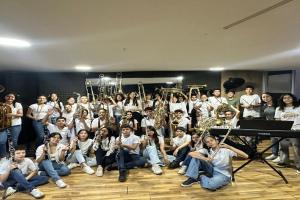 Banda sinfónica de niños en Ibagué 