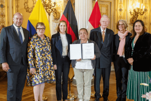 Jani Silva recibe en Alemania el Premio de la Paz de Hesse 2024