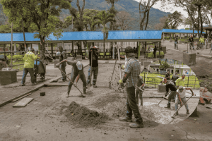 Avanza la construcción del nuevo pabellón en guadua del Coliseo de Ferias