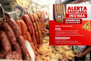 Autoridades alertan en El Espinal por venta de chorizo sin registro del INVIMA